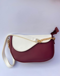 Saddle Bag with Gold Chain Strap | Premium Ladies Handbag