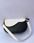 Saddle Bag with Gold Chain Strap | Premium Ladies Handbag