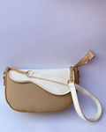 Saddle Bag with Gold Chain Strap | Premium Ladies Handbag